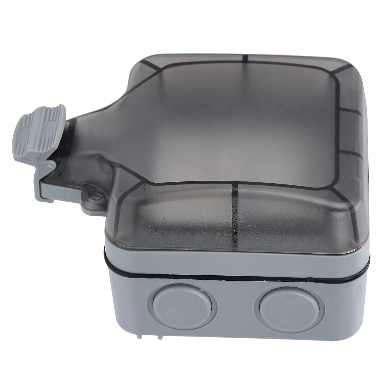 3 Hole Waterproof Socket Outdoor Wall Socket Electrical Outlets with Leakage Protection 220V