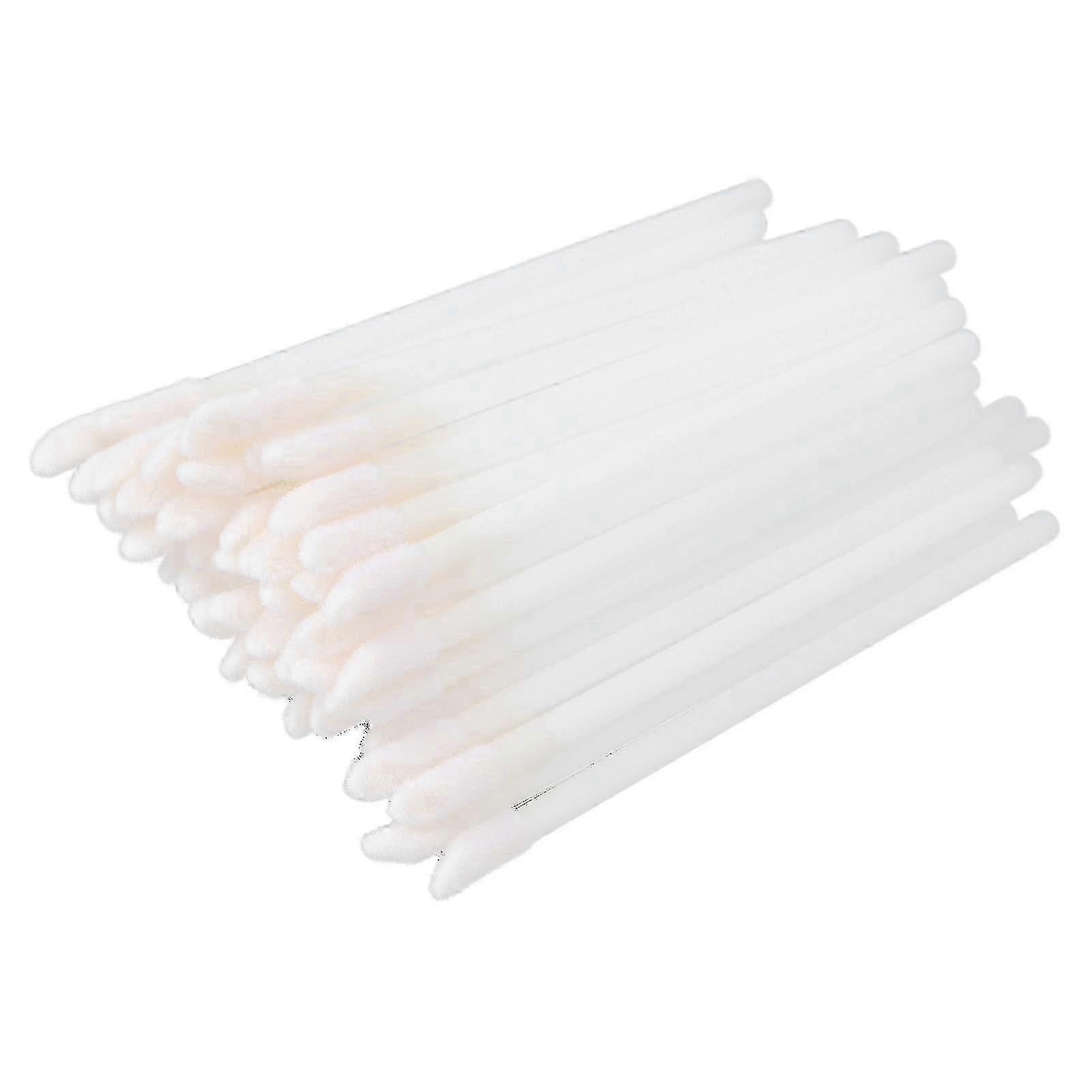 50pcs Lip Brush Soft Flocking Disposable Subuliform Lipstick Lip Gloss Applicator Make Up Tool