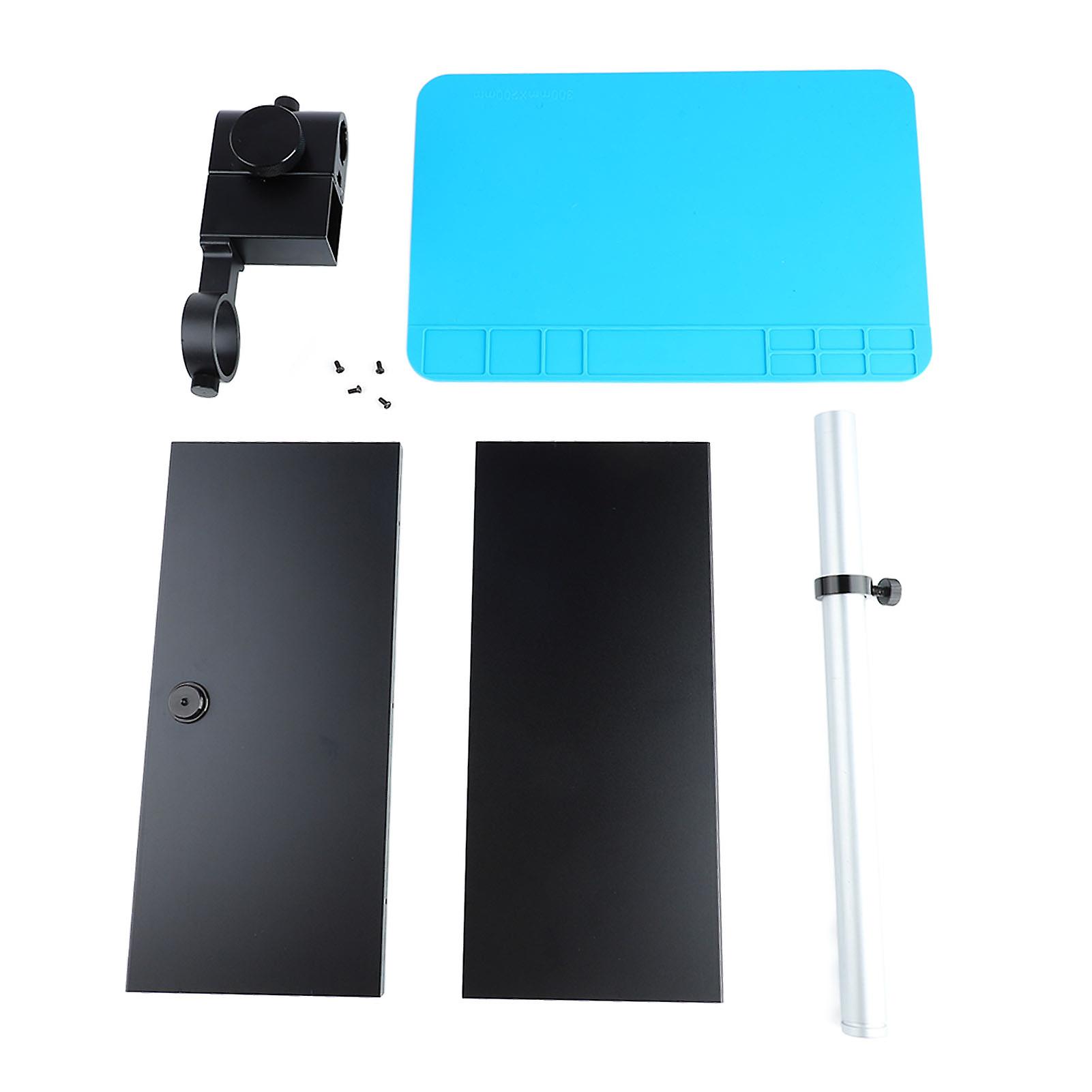 Adjustable Stereo Microscope Camera Table Stand - Aluminum Alloy, Stable, Multipurpose