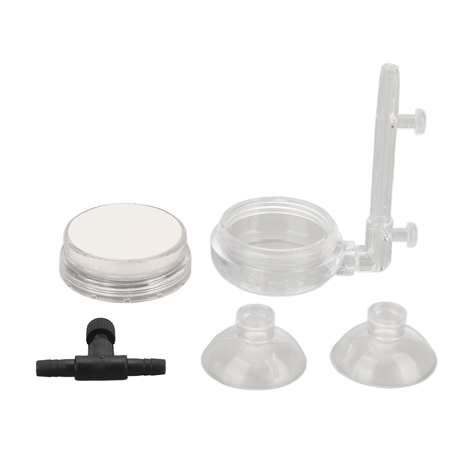 Aquarium Bubble Stone Diffuser Low Pressure Transparent Glass Fish Tank Oxygen Refiner for Dissolved Oxygen