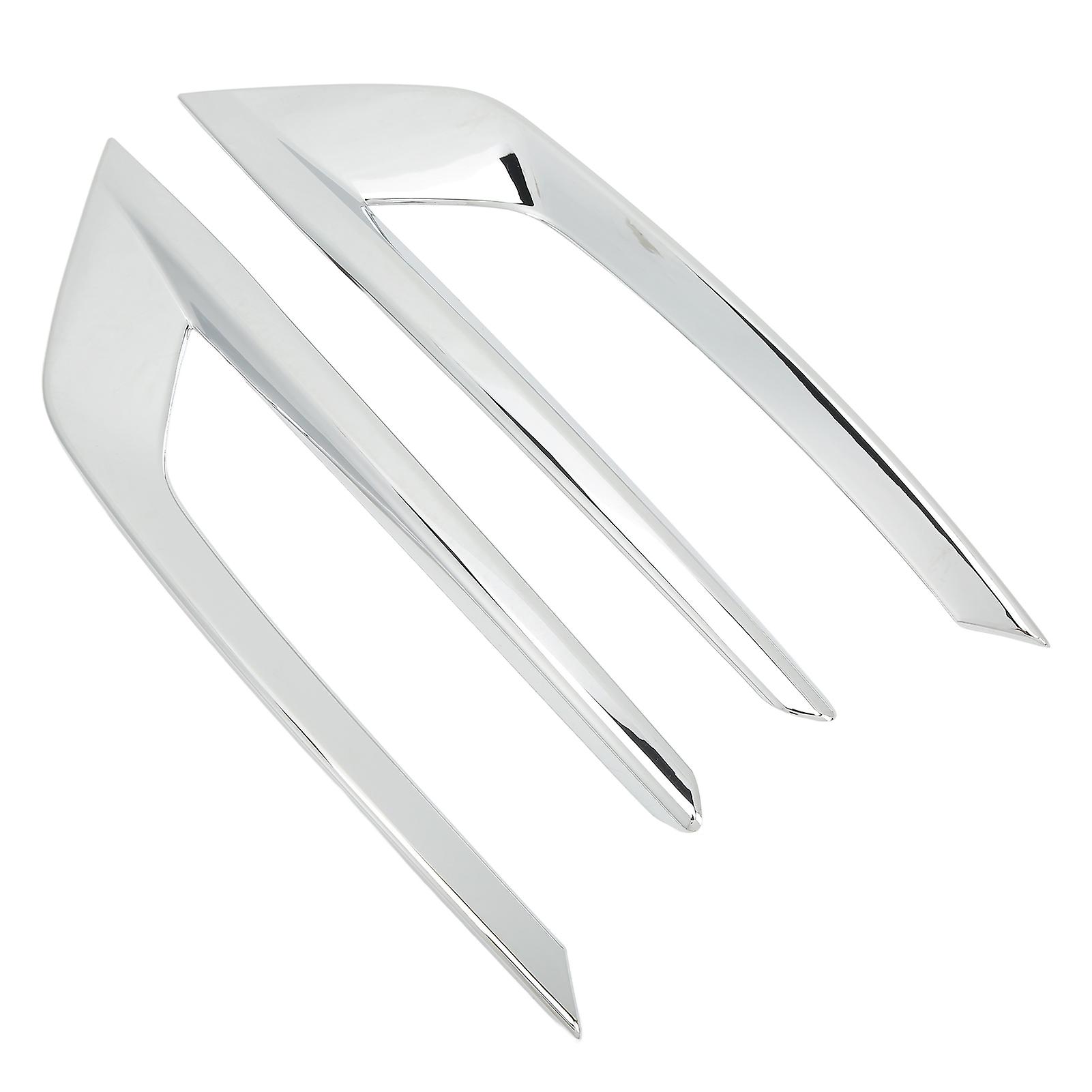 2Pcs Silver Front Fog Light Trims Anti-fading Exterior Decoration Replacement for XC60 2018-2021
