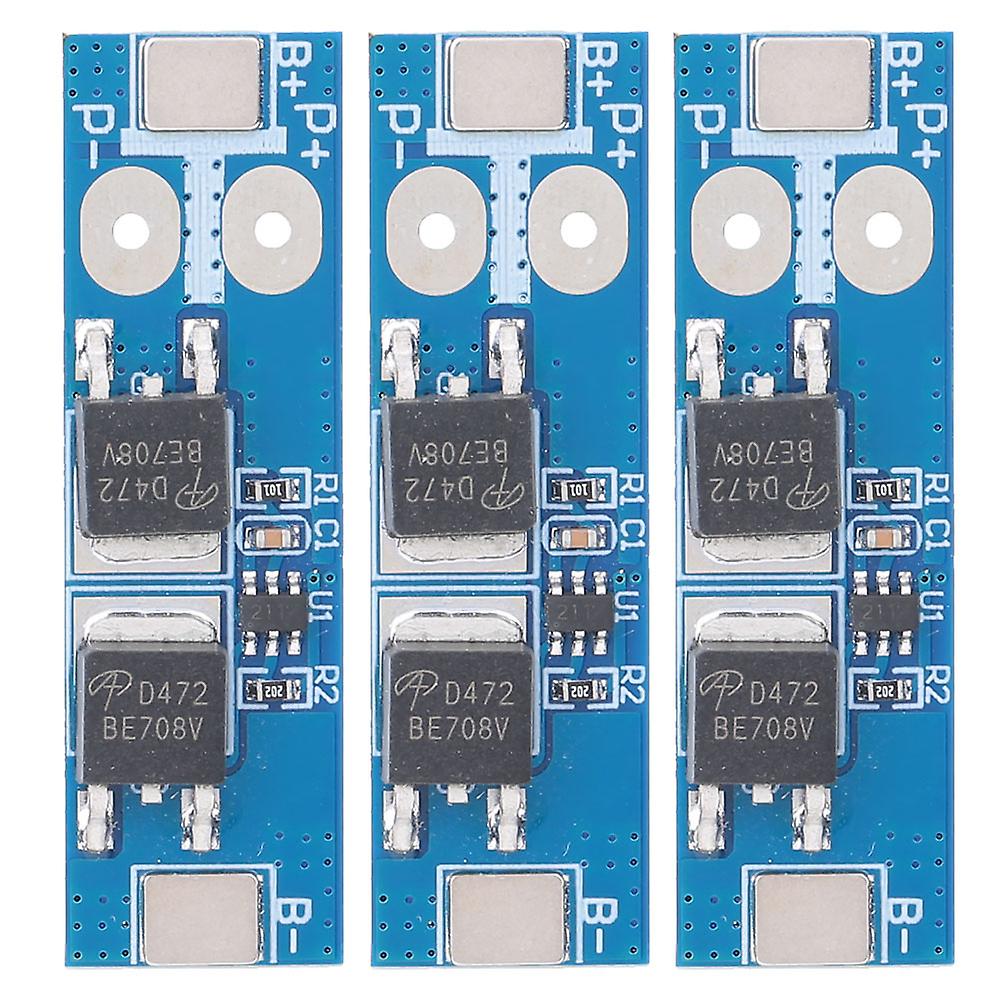 3Pcs Lithium Battery Protection Board, BMS Li ion Charger Protection 3.2V 12A Module BMS Protection PCB Board OPLYM