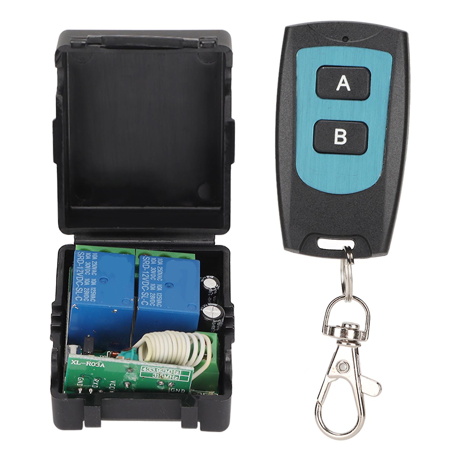 12V Remote Control Relay Switch 1CH10A 433MHz Remote Control Relay with 3 Working Modes 