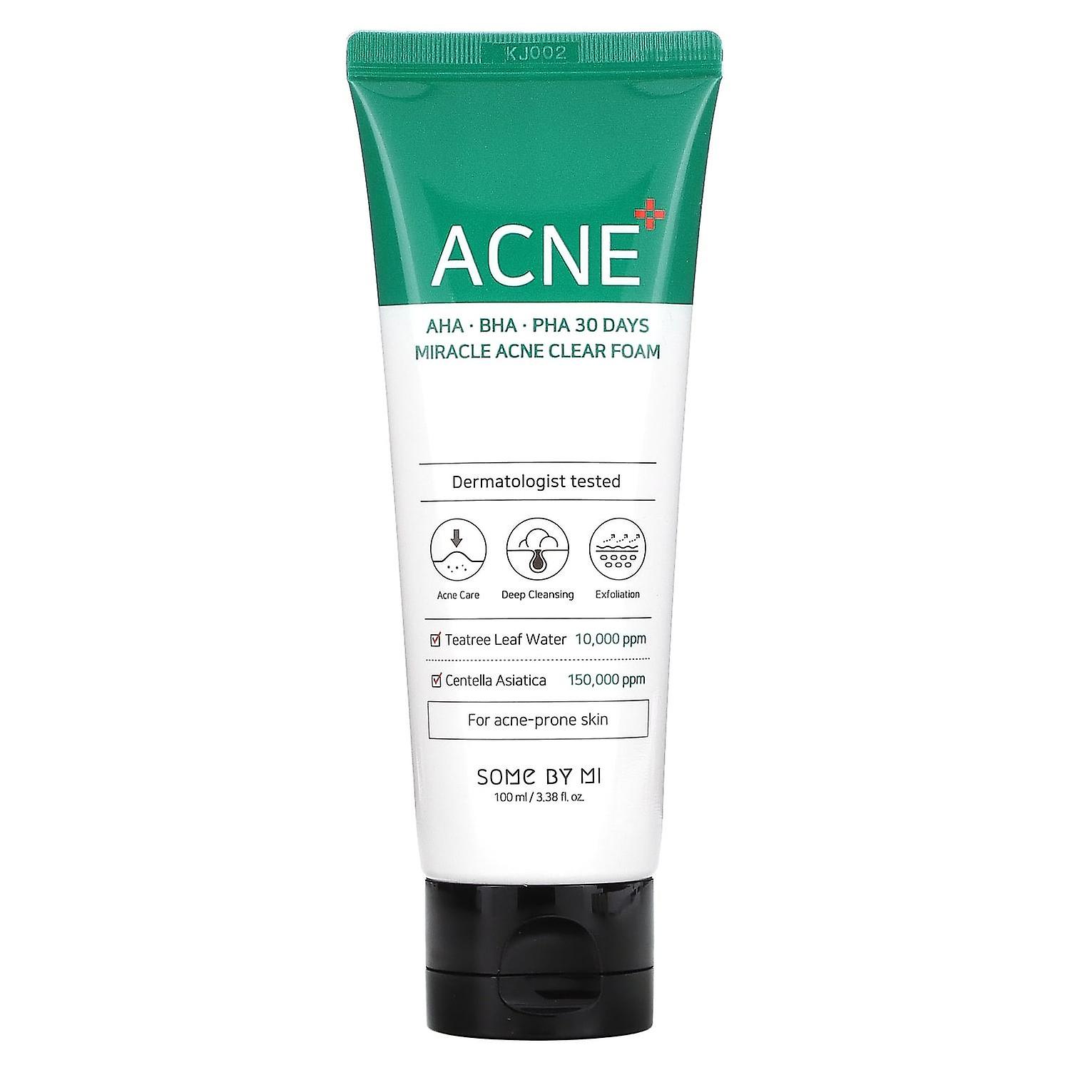 Some By Mi, AHA, BHA, PHA 30 Days Miracle Acne Clear Foam, 3.38 fl oz (100 ml)