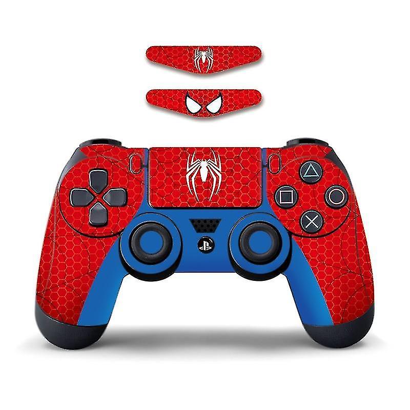 Red Blue Vinyl Decal Skin Stickers Cover For Ps4 Console Playstation 2 Controllers