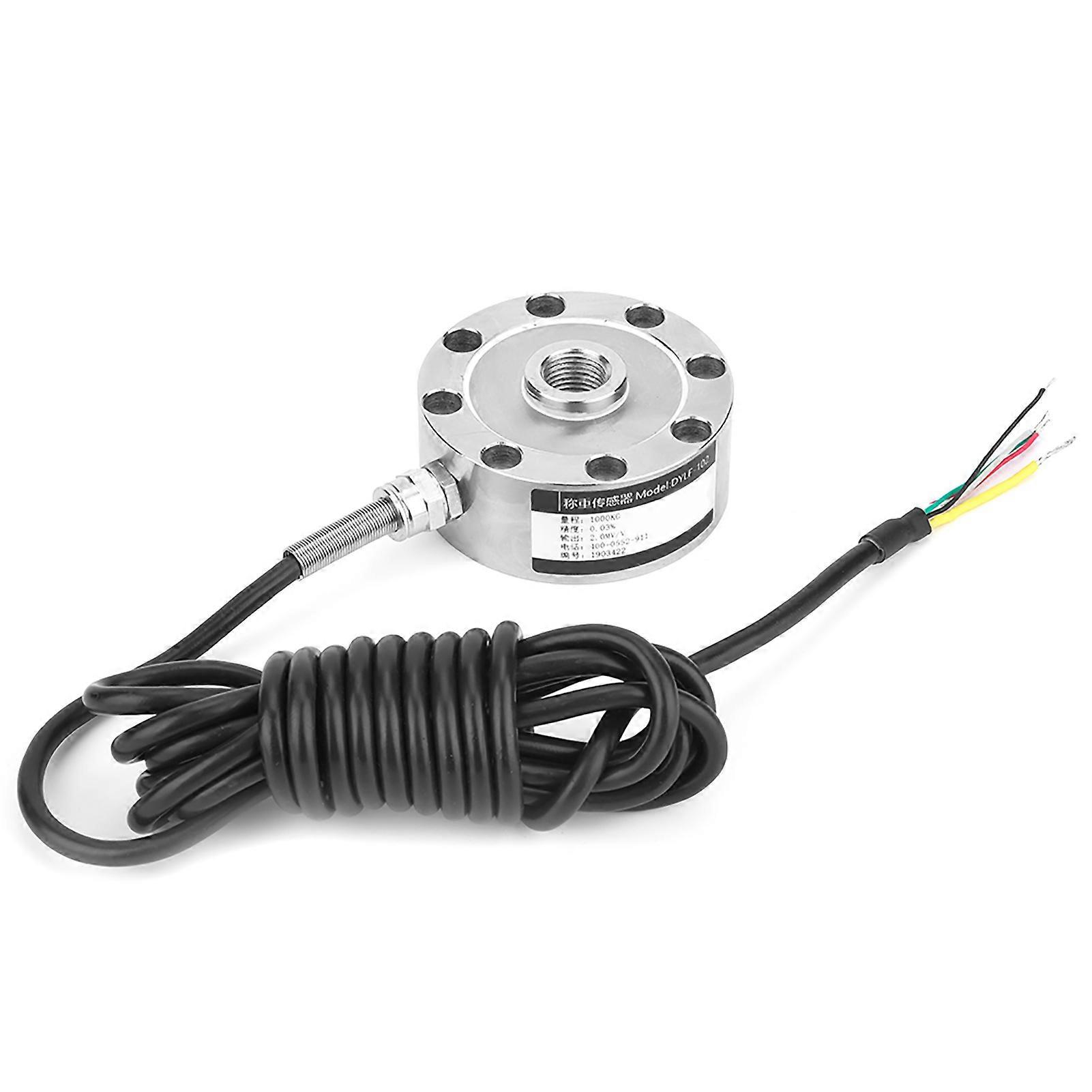 Spoke Type Load Cell Weighing Sensor 0 to 1000kg, Pull Rod Pressure Tension Sensor for Industrial Force Measurement, High Precision