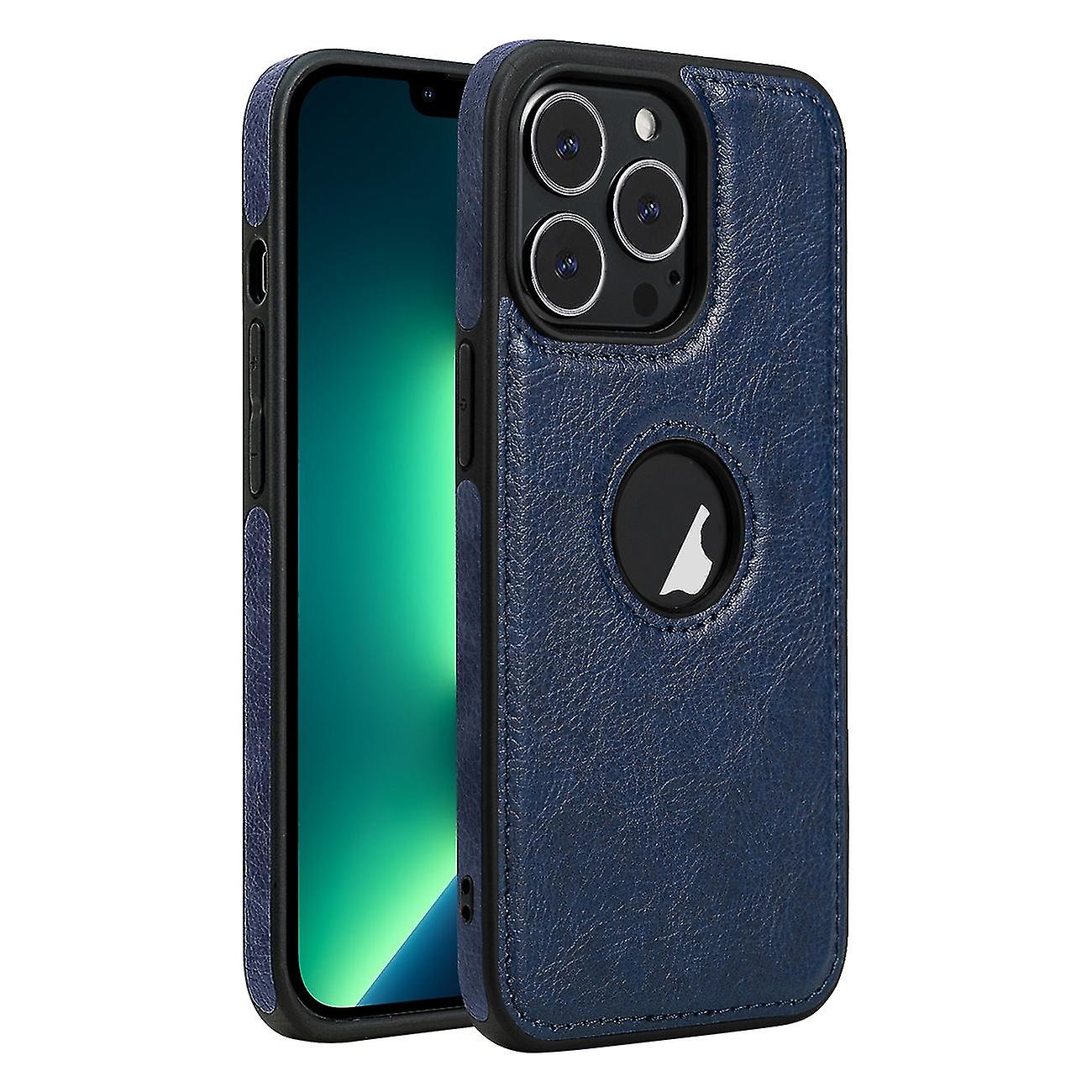 Stitching Phone Case For Iphone 13 Pro Max Blue