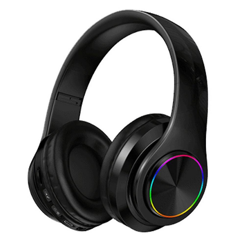 Bluetooth Wireless Headphones Over Ear With Mic (Black)