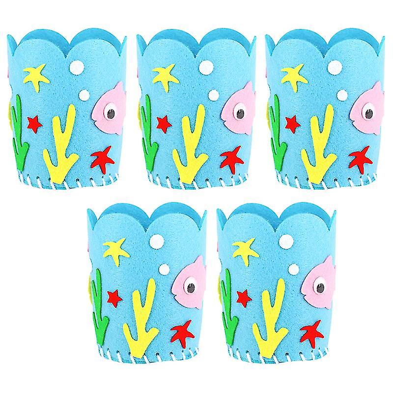 5pcs Cartoon Pen Holder