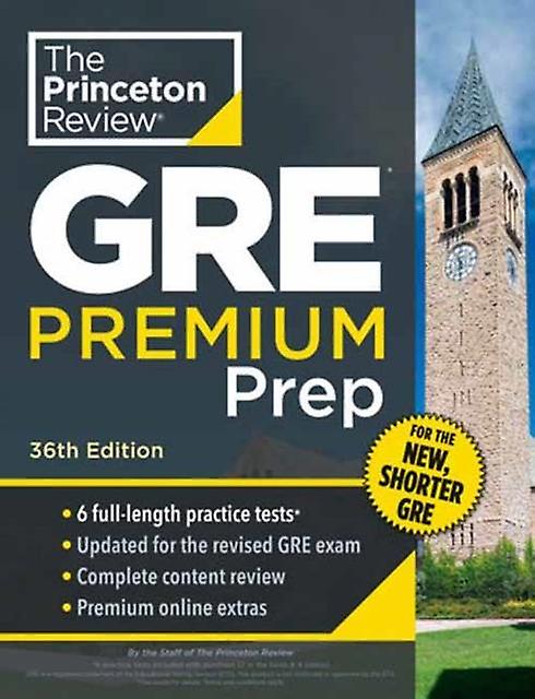 Princeton Review Gre Premium Prep 36th Edition by Princeton Review Paperback Book