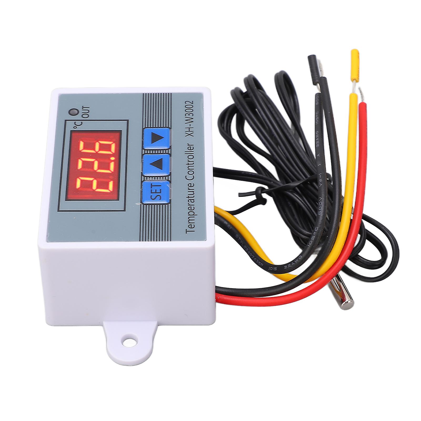 Digital Temperature Controller Thermostat Heating Cooling Switch with Waterproof Probe 10A 24V 240W