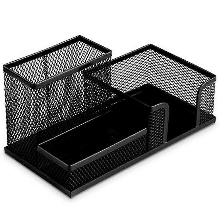 Metal storage box with 3 compartments - Can be used in the office, at school or at home