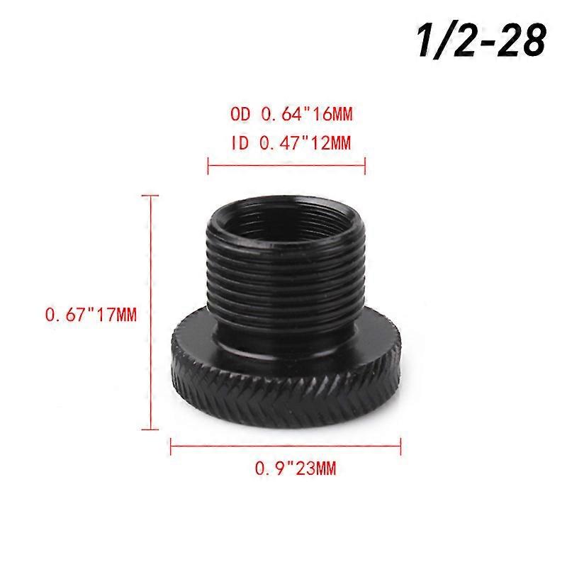 1pc Of 5/8 X 24 To 1/2-28 To M14x1 To M14x15 For Barrel Thread Adapter