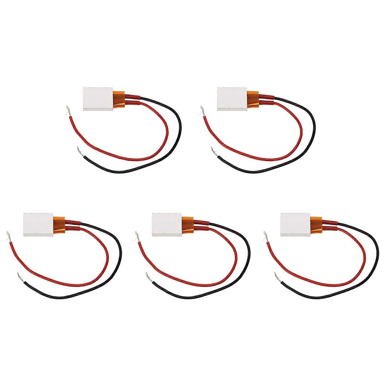Ptc Heater Plate Constant Temperature Aluminum Shell 220 Thermostat Heating Element With Red Black Wire 5pcs 48v