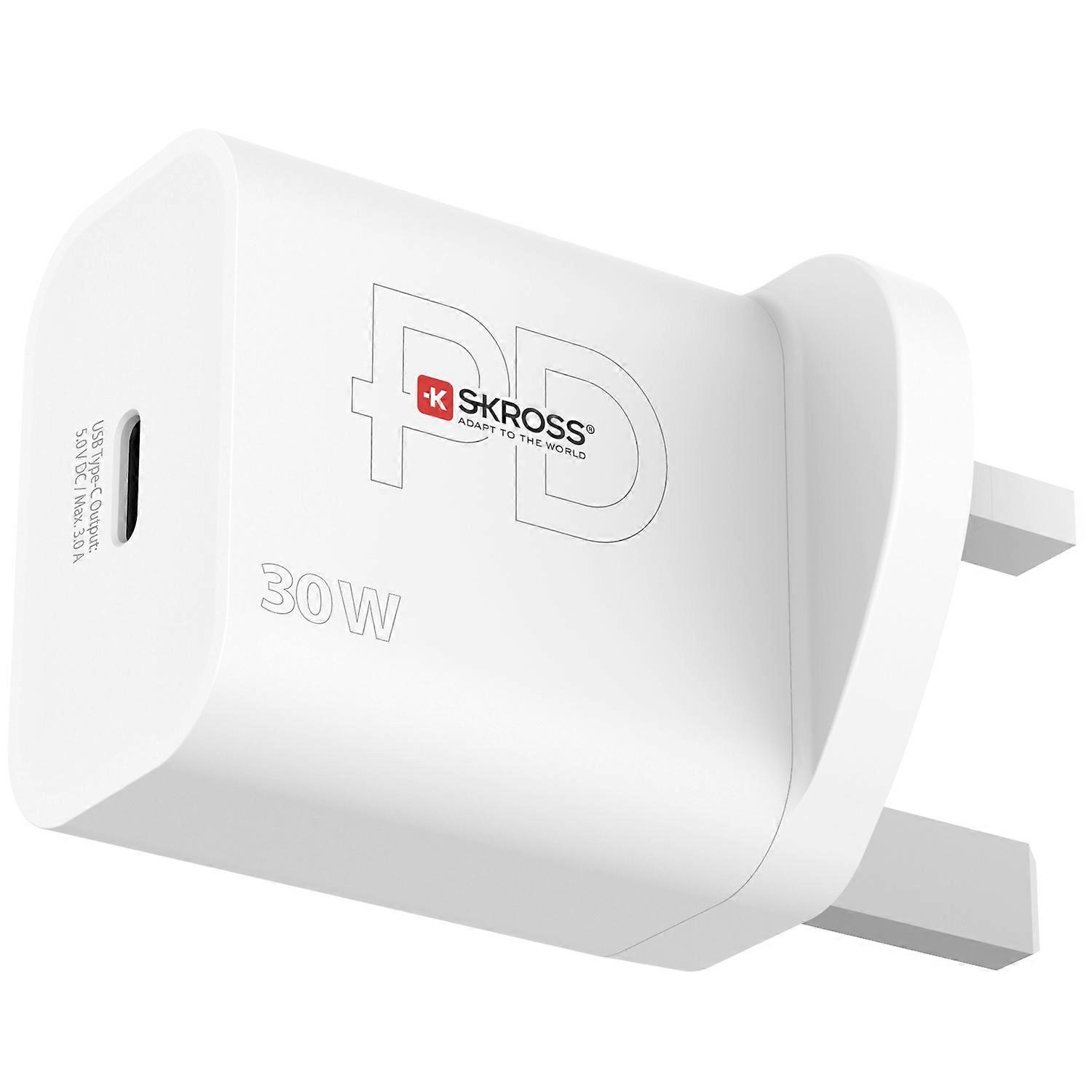 Travel Charger UK and Others USB-C PD 30W Ungrounded