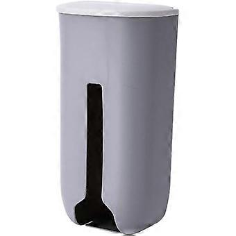 2 stuks plastic zak dispenser, plastic zak houder, muur gemonteerde plastic zak organizer, vuilniszak dispenser voor KitchenGrey, 26,2 * 12,7 * 9 cm