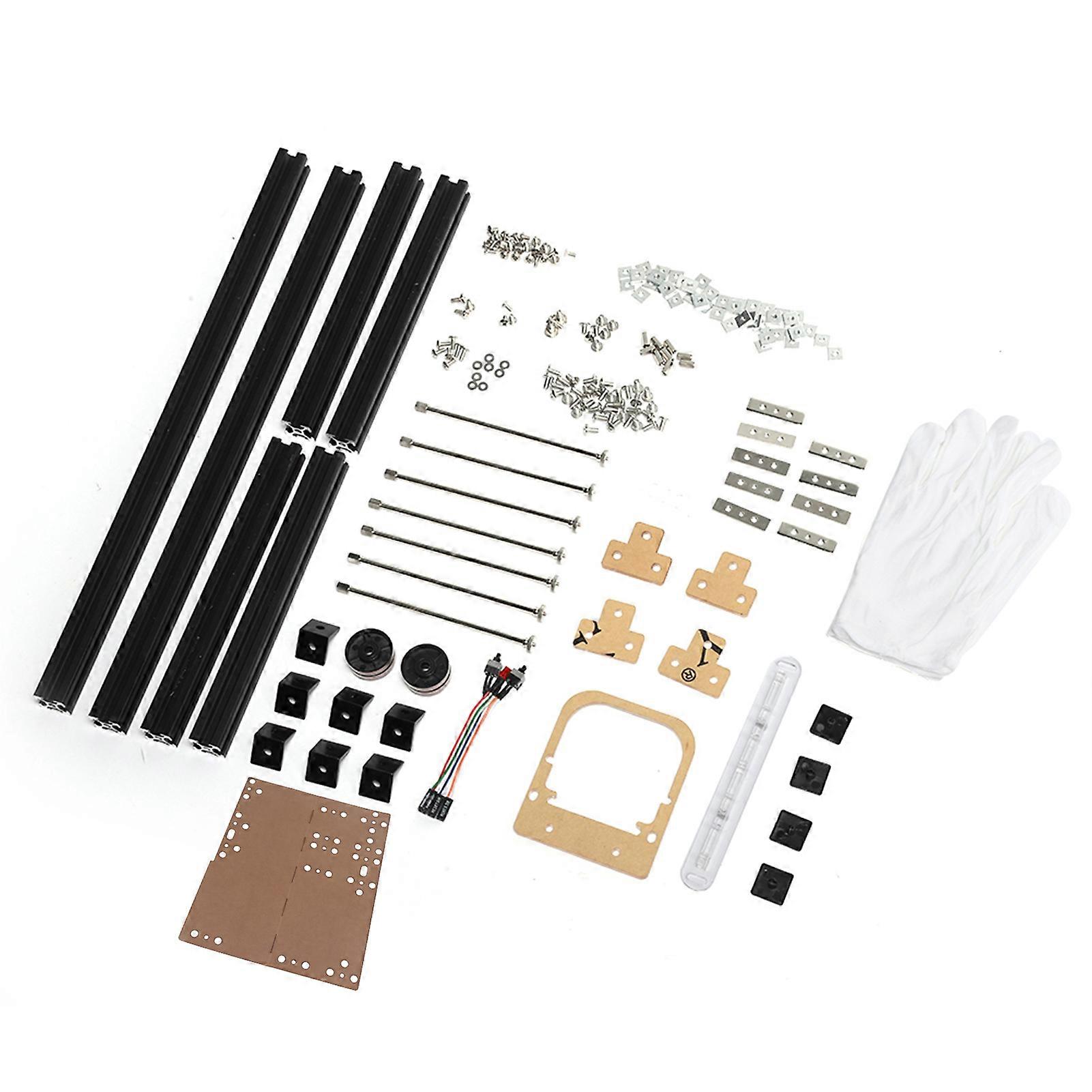 Boîtier d'ordinateur ATX à cadre ouvert en alliage d'aluminium, plateforme de test d'overclocking (noir)