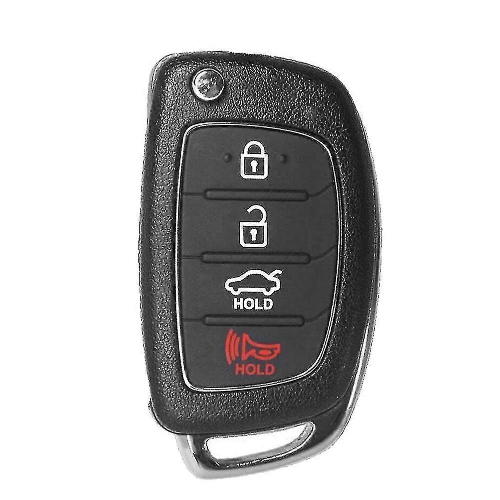 New Tq8--4f25 95430-d3010 Flip Remote Smart Key Fob 4 Button 433mhz Keyless Entry For 2015-2020