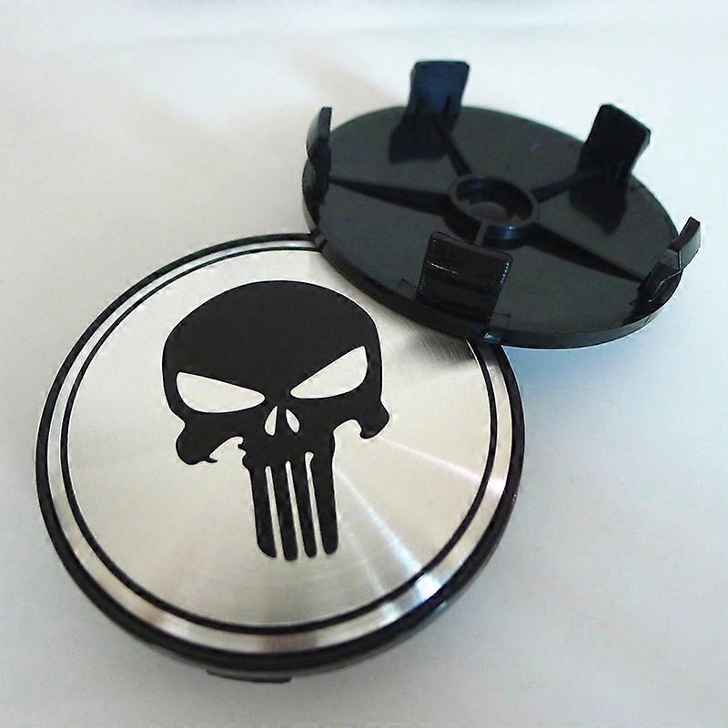 4pcs 68mm 64mm For Skull Car Wheel Center Hub Dust proof Cap Cover 65mm Badge Emblem Sticker|Wheel Center Caps|