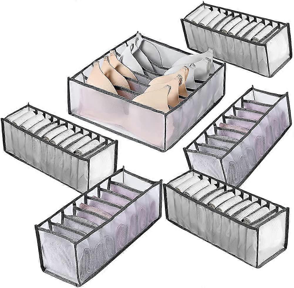 Closet Drawer Divider Storage Set, Foldable Underwear Organizer Set Drawer