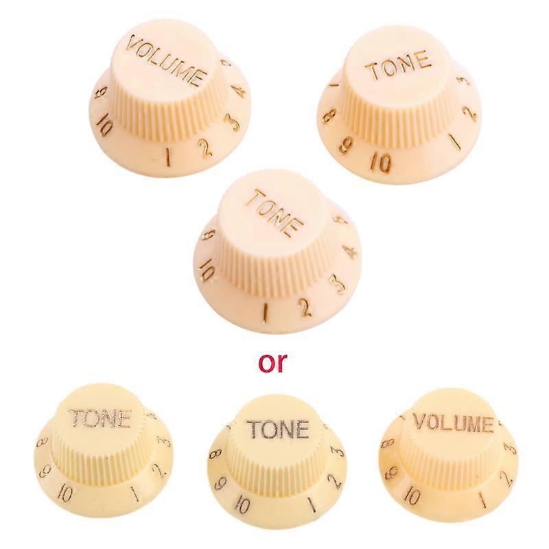 1 Volume 2 Tone Knob Button Guitar Control Knobs For FD ST Cream