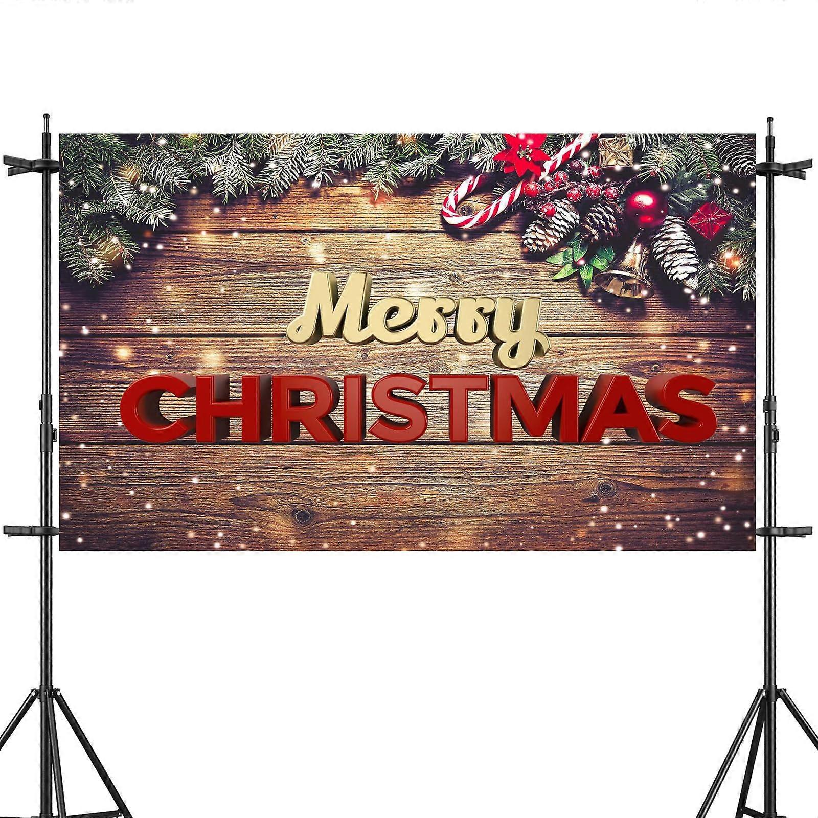 Magical Christmas Wall Scene Backdrop - Xmas Party Decor, Festive Photo Prop
