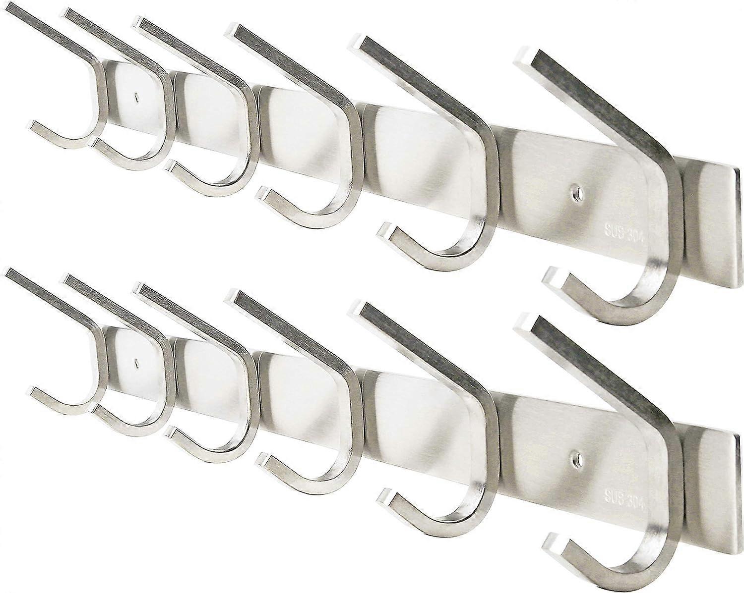 304 stainless steel hook coat racks,2psc