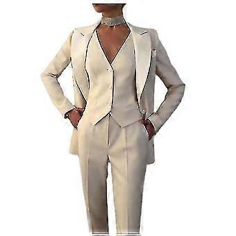 Womens Suit 3-piece Business Formal Work Wear Office Pants Set