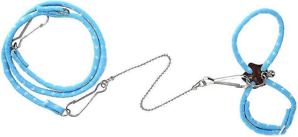 Adjustable Hamster Leash Anti-bite Traction Strap Soft Chest Strap For Mouse Squirrel Rat Mice Training Blue
