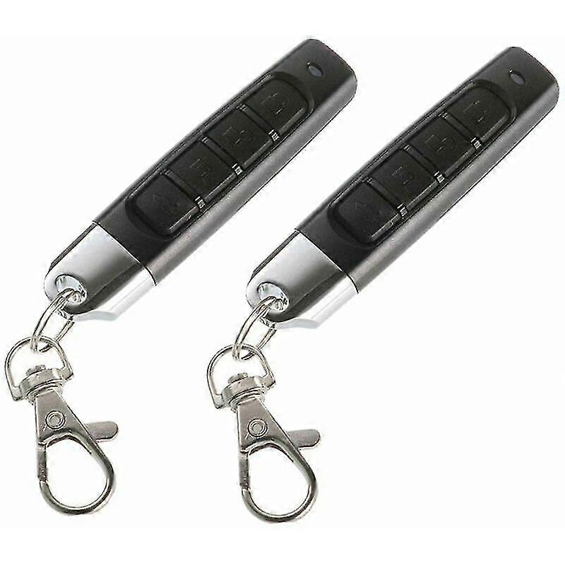 2 Packs 433mhz Car Alarm Garage Door Remote Control Duplicator Clone Code Scanner Transmitter Security Alarm Electronic Doors 4 Key Remote Key Duplica