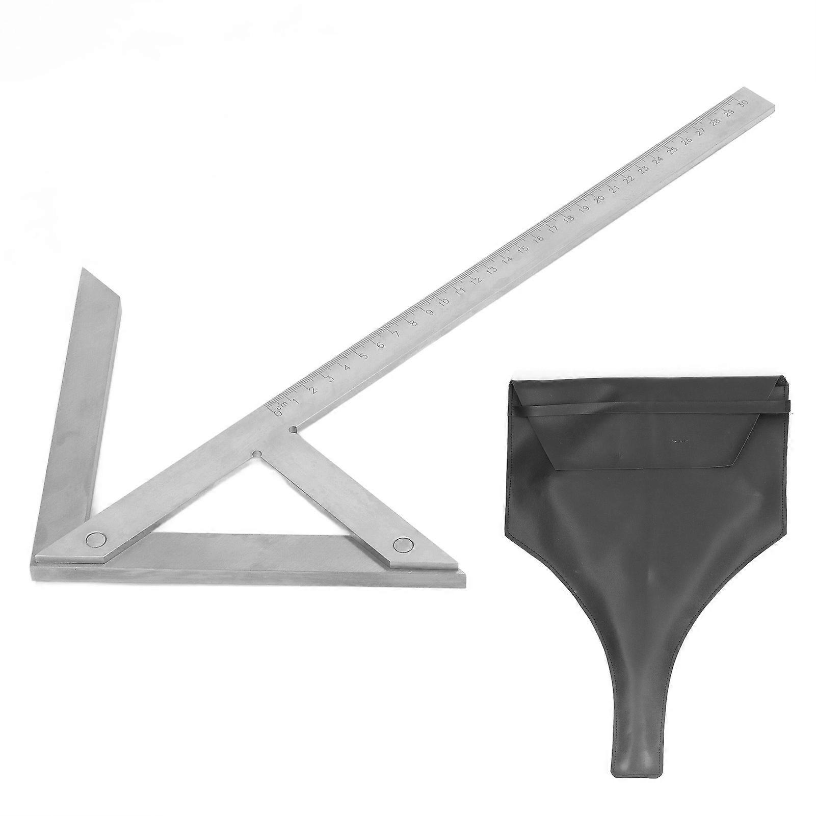 Center Angle Protractor Centering Square Gauge Carbon Steel Protractor 45 90 Angle Finder 300x180mm