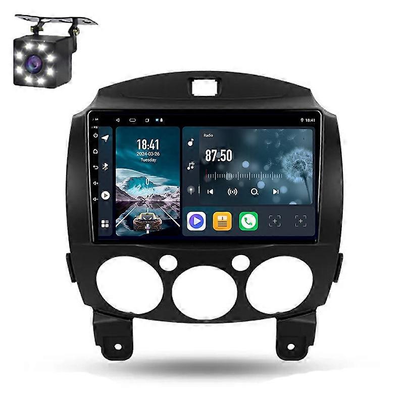 Android 14 Car Radio For Mazda 2 DE 2007 - 2014 Auto Multimedia Stereo