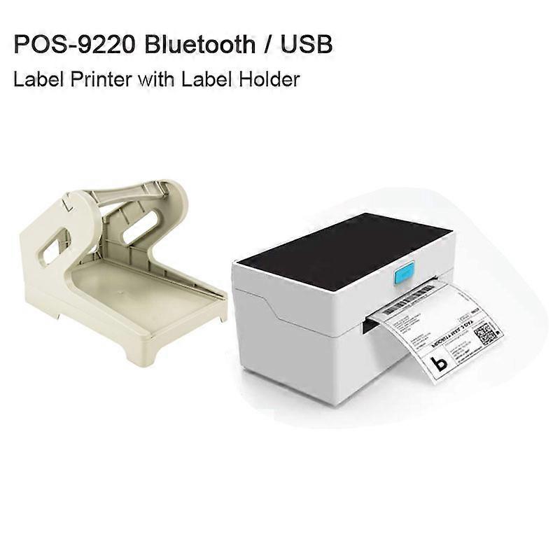 Label Printer, 4''6'' Direct Desktop Bluetooth USB Thermal Label Printer for Barcode, Support Barcode Printing