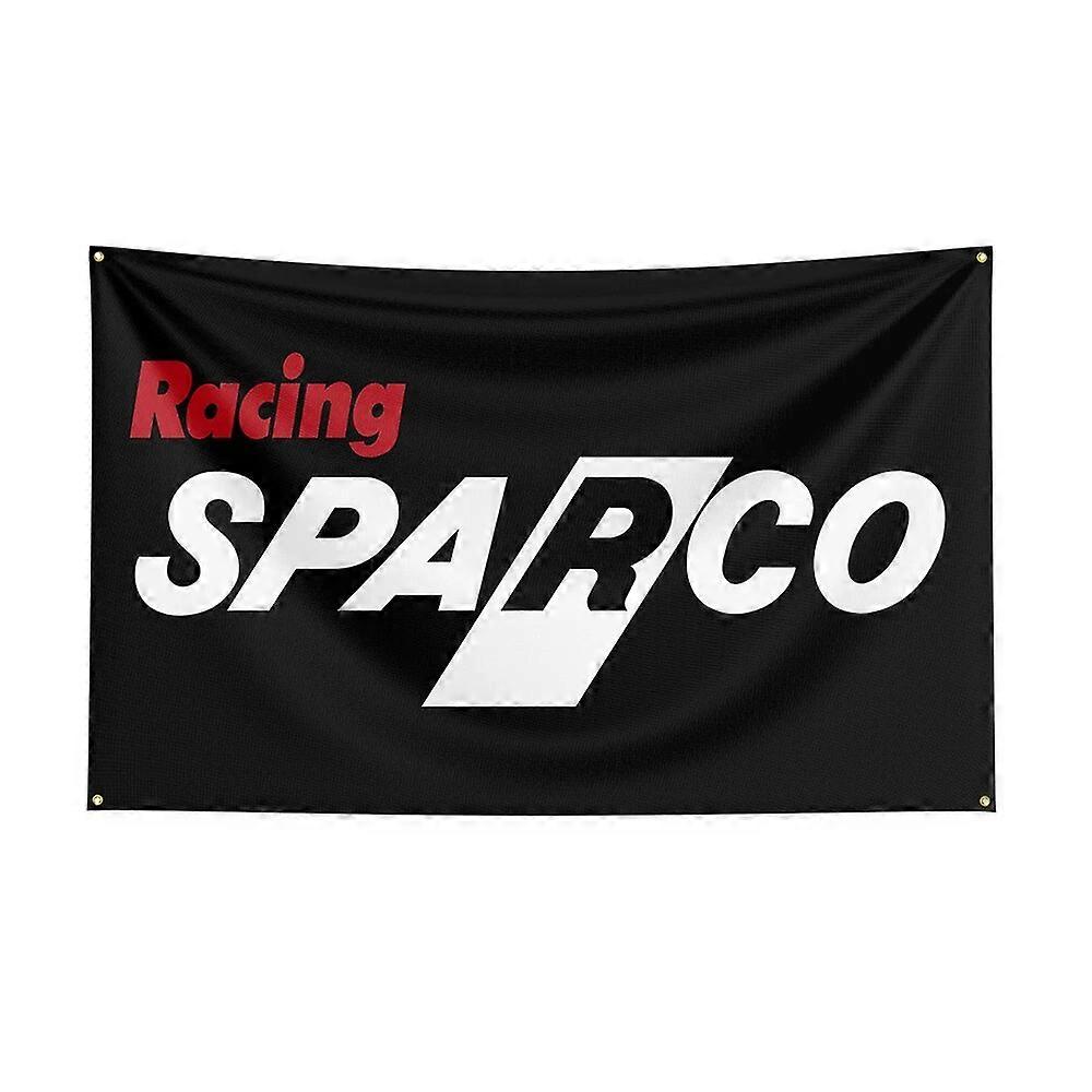 Spanduk Bagian Mobil Cetak Poliester Bendera Sparcos 3X5 untuk Dekorasi 1
