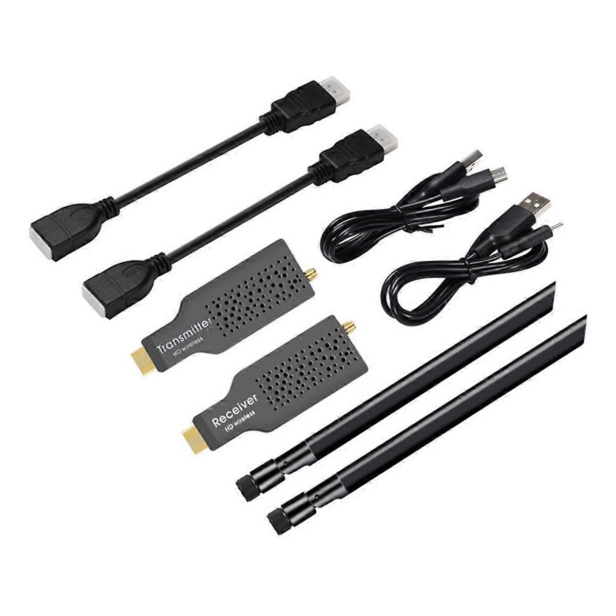 5.8G 1080P 50M Wireless -Compatible Video Transmitter Receiver Extender Adapter Dongle for TV Monit