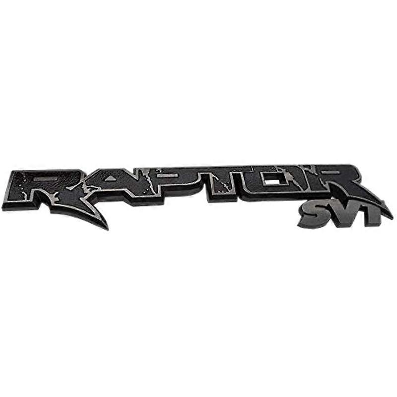 Car Rear Trunk Emblems Emblem 3D Logo Decal Replacement Stickers for 2009-2014 (Black+Gray)