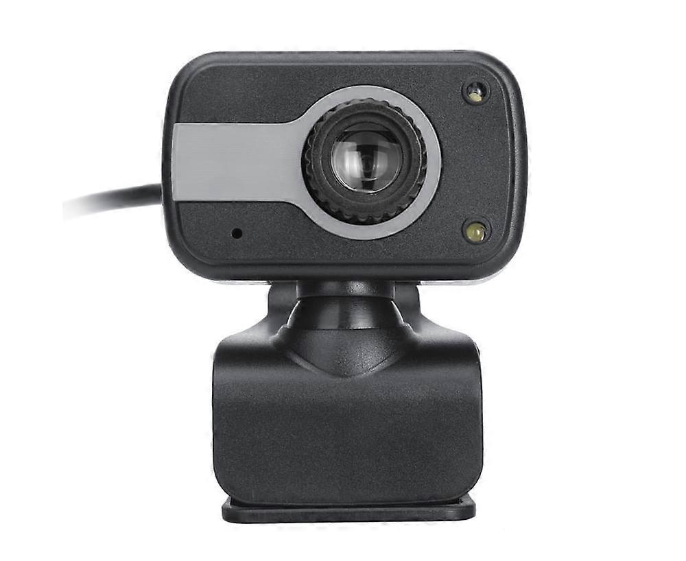 Mini High Clarity 1080P Rotatable PC Computer Webcam Camera with Microphone for Live Broadcast - Silver