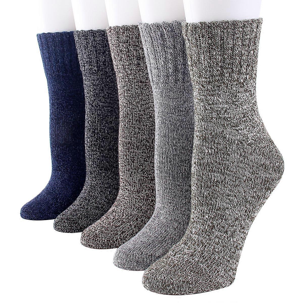 Women Winter Socks 5 Pairs Warm Womens Socks Wool Socks