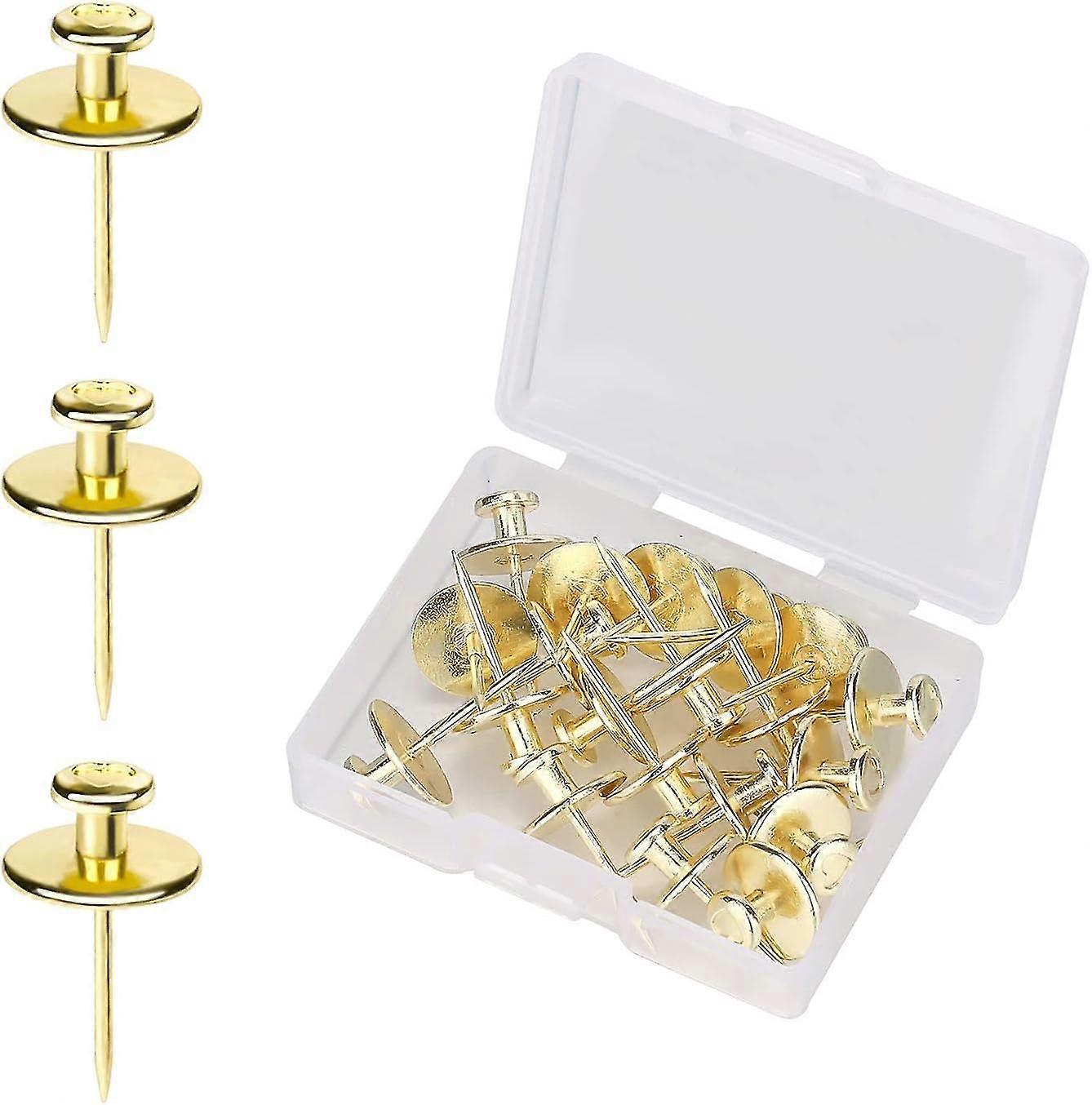 20 Pieces Small Head Dowel, Double Head Wall Nails Push Pin Hook Hangers Decorative Push Pin Hooks For Home