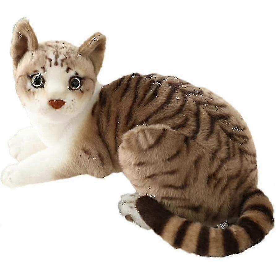 Siamese Cat Stuffed Animal, Shorthair Cat Realistic Plush Cat Stuffed Toys