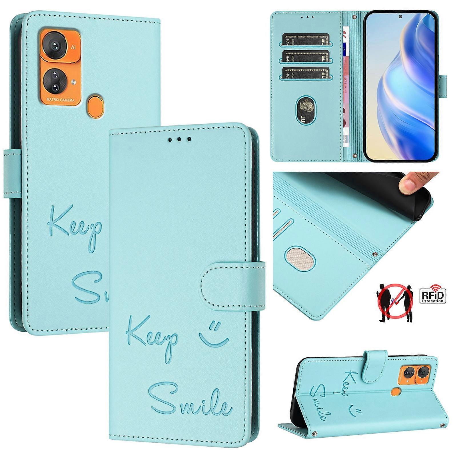 Smile RFID Leather Phone Case For Oukitel C33