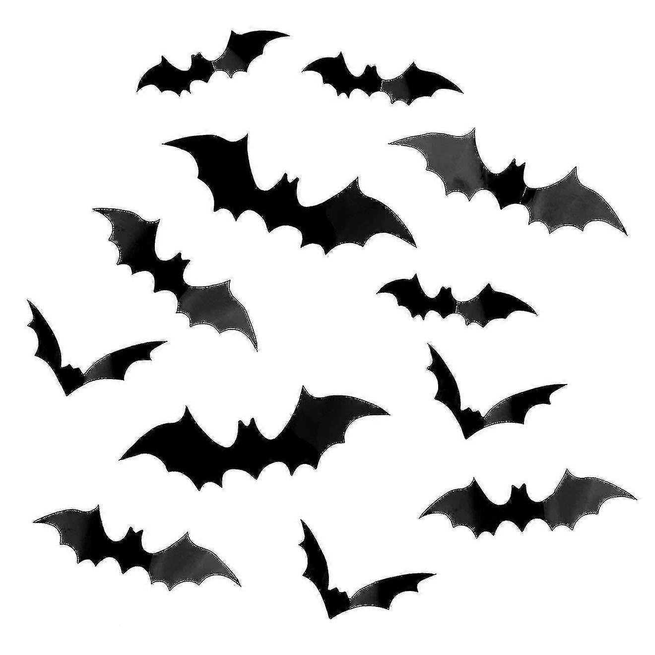 12x fladdermöss, dekoration - Halloween