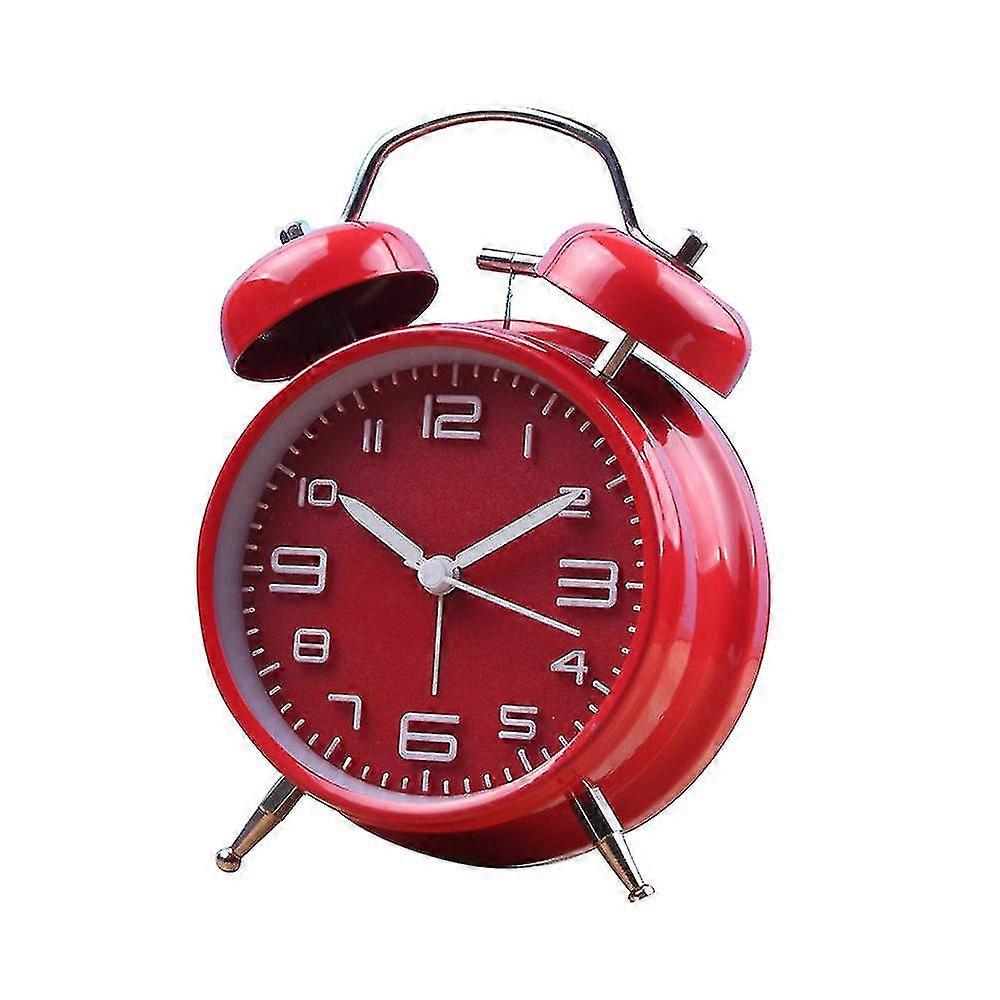 Classical Retro Twin Bell Alarm Clock, Double Bell Alarm Clock With Backlight,desk Clock Table Clock
