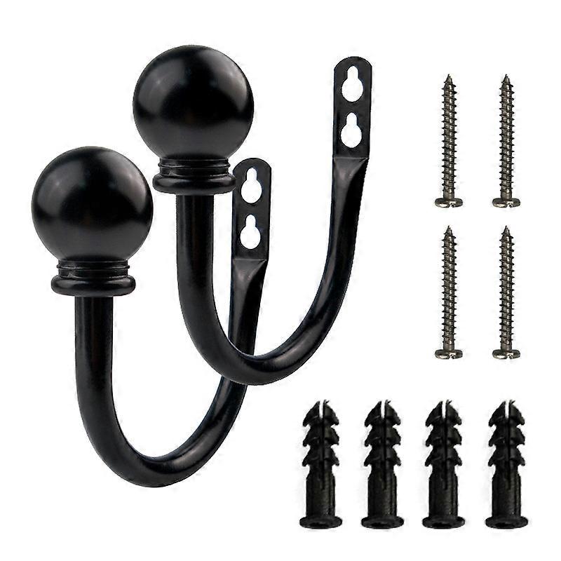 2pcs 11mm U Type Curtain Tiebacks Drapery Holdbacks Simple Vintage Style