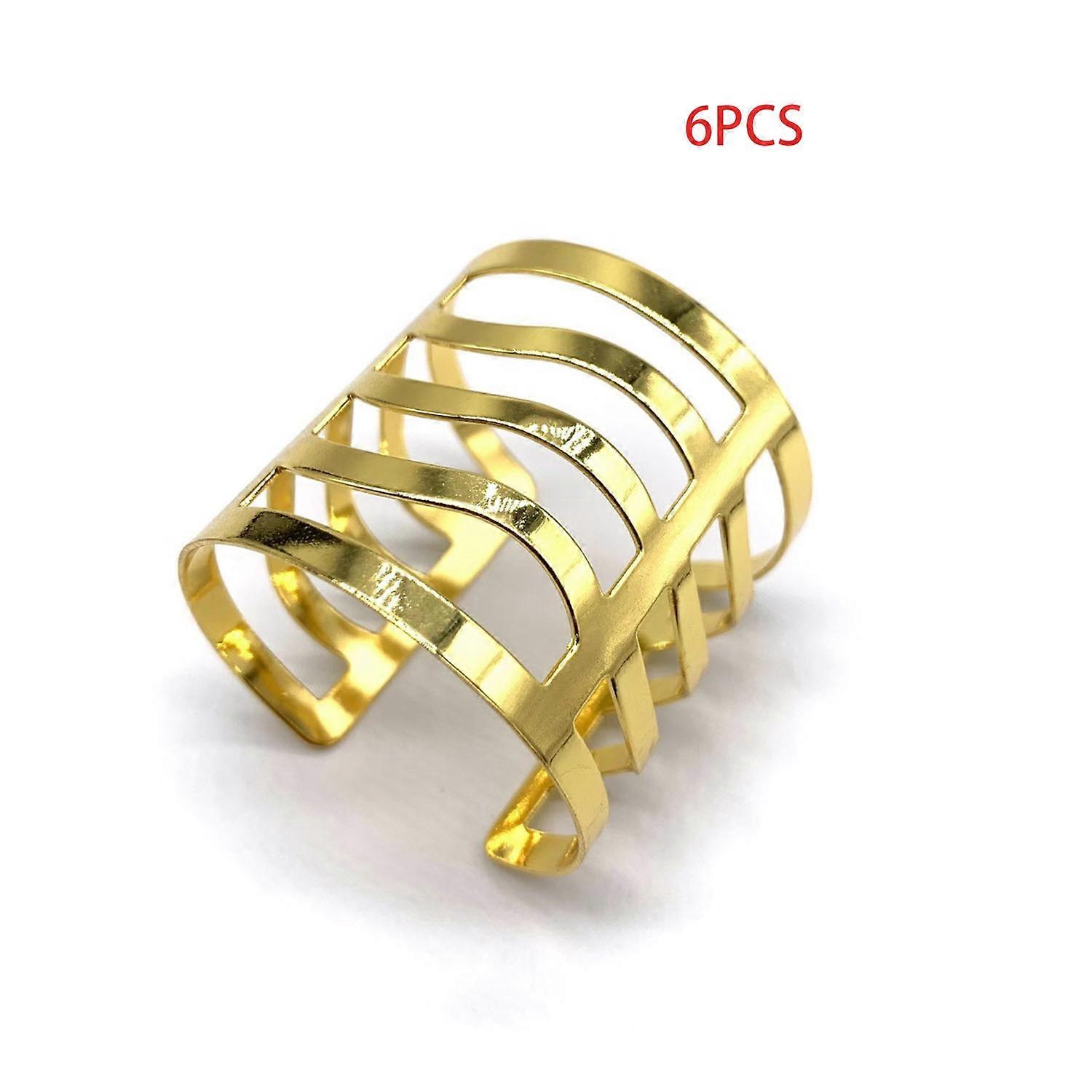 6 cut out napkin rings