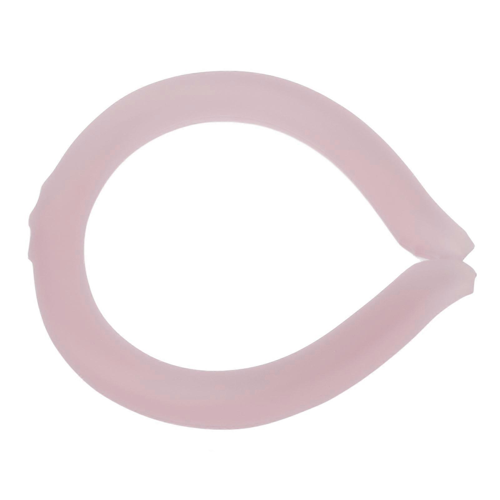 Wearable Neck Cooling Tube for Summer Heat Reusable Hands Free Reduce Swelling Neck Cooler Wrap Peach Pink