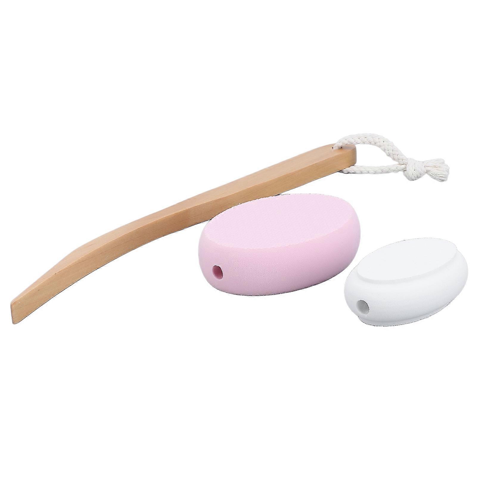 Lotion Applicator Long Handle Back Cream Applicator with 4 Replaceable Pads for Elderly Women