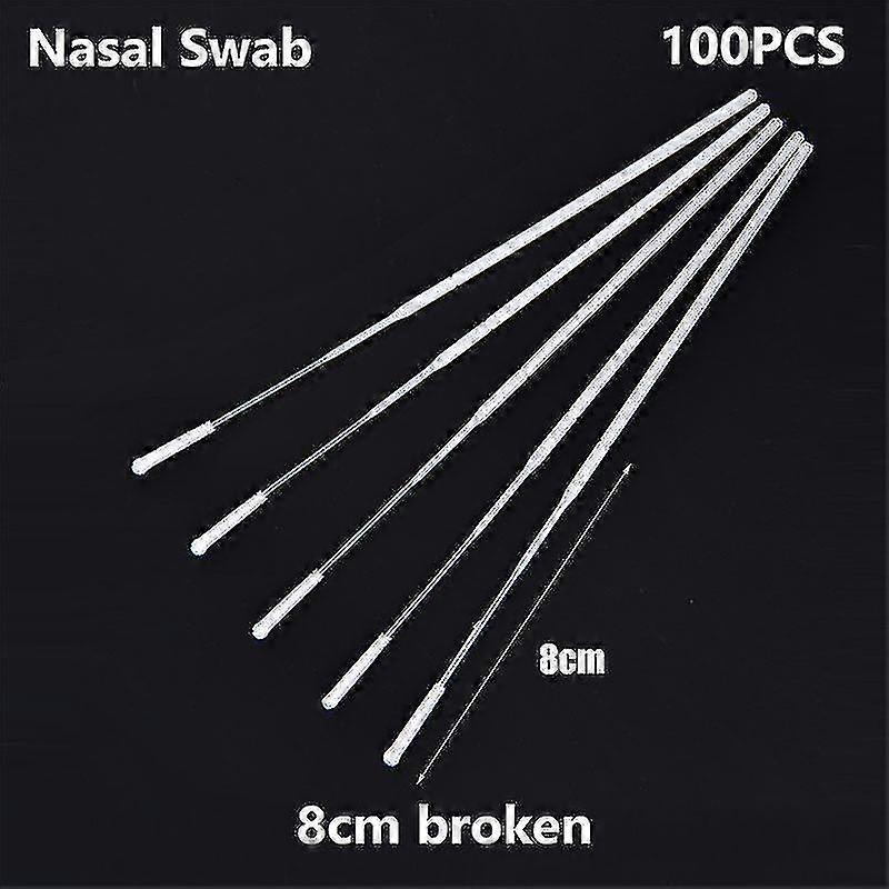 100pcs Nasal Swab Individual Self Test Sterile Nasopharyngeal Swab Sterile Swabs Hfmqv