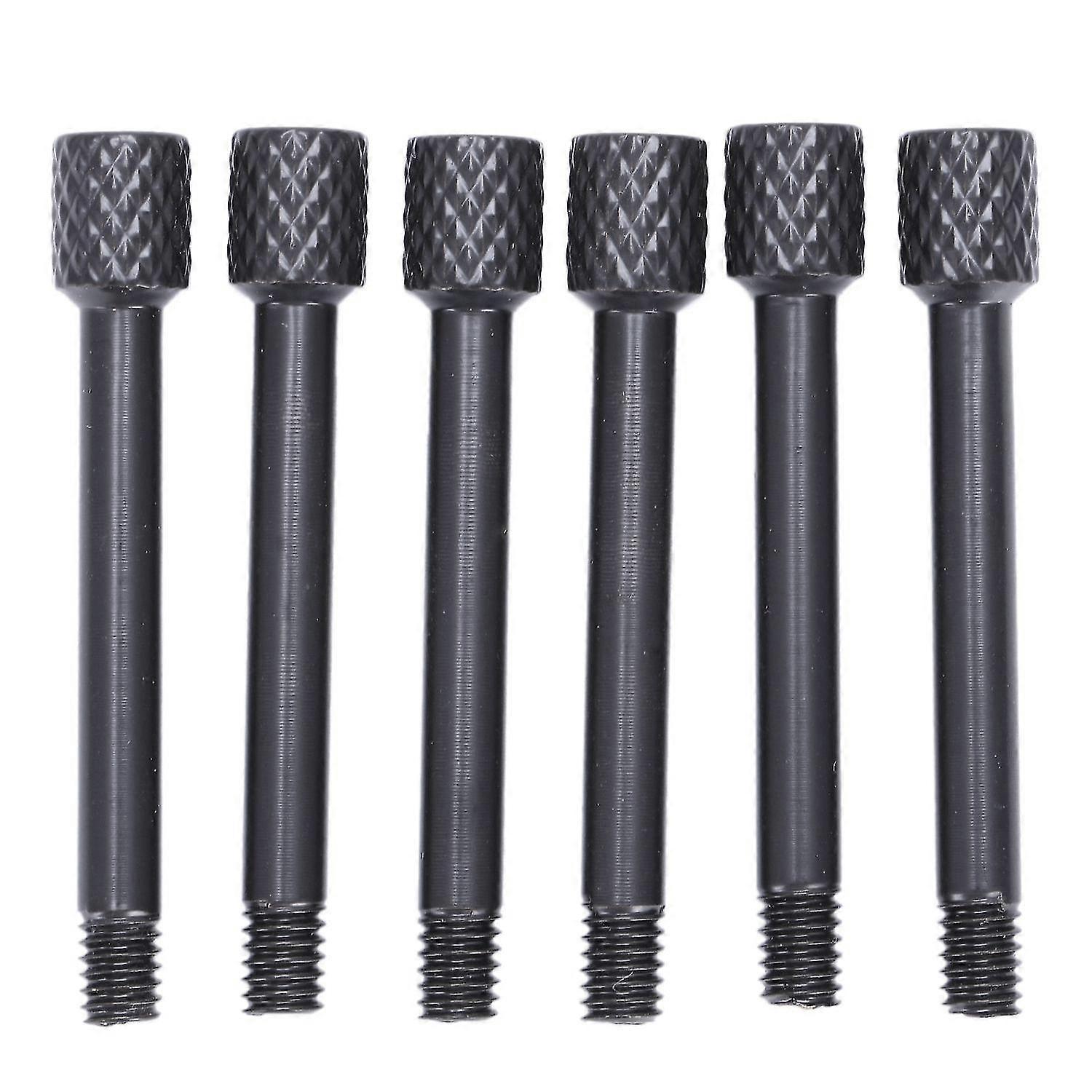 6 Pcs Brass Electric Guitar Tremolo Bridge Saddle Clamp Lock string Screw/String through Screw/Not