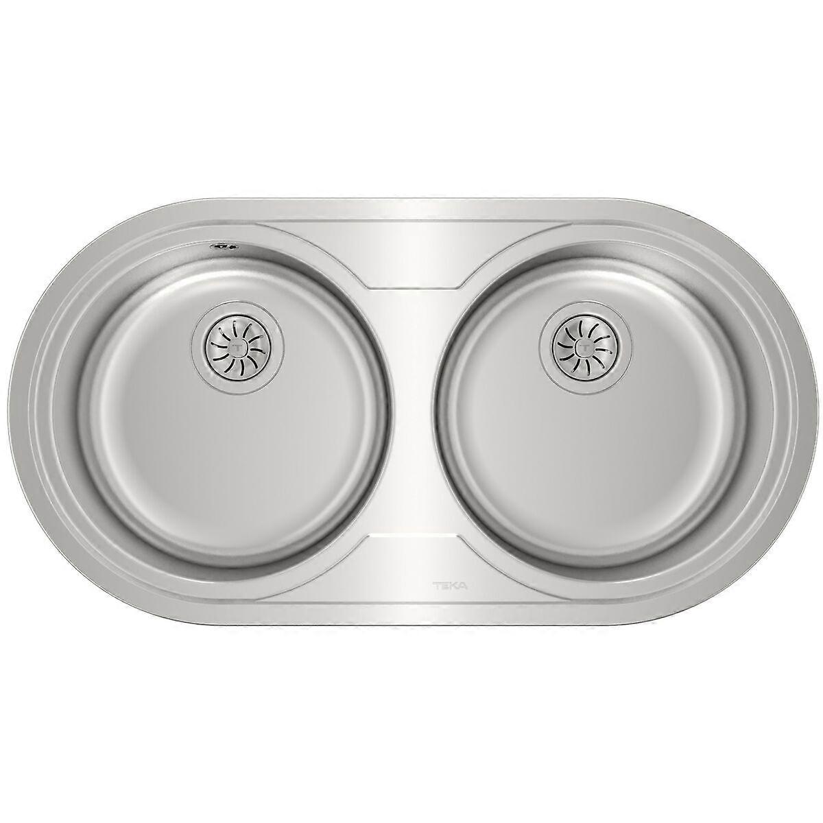 Afundar com duas bacias Teka 9025 DUETTA 2C Aço inoxidável